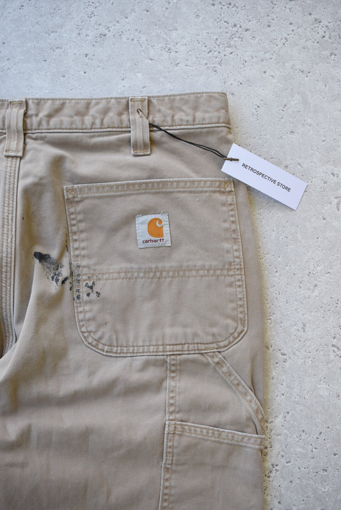 *Flannel-lined* Vintage Carhartt Carpenter Pants (W32) - Retrospective Store