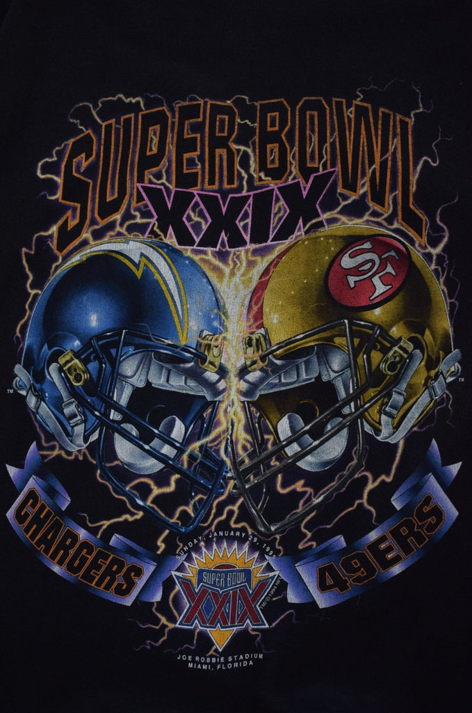 *RARE* Vintage 1994 NFL Superbowl XXIX Chargers vs 49ers Tee (XL) - Retrospective Store