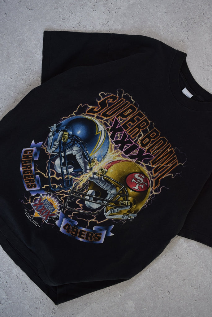 *RARE* Vintage 1994 NFL Superbowl XXIX Chargers vs 49ers Tee (XL) - Retrospective Store