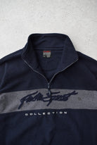 *RARE* Vintage 90s FUBU Sport Embroidered Spellout 1/4 Zip Fleece (3XL) - Retrospective Store