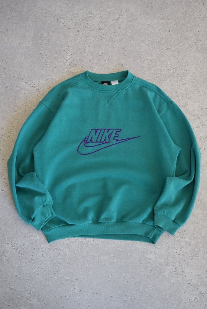 *RARE* Vintage 90s Nike Embroidered Spellout Sweater (S/M) - Retrospective Store
