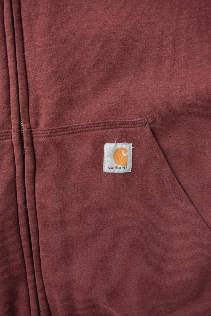 *Sherpa-Lined* Vintage Carhartt Classic Logo Heavyweight Hoodie (XXL) - Retrospective Store