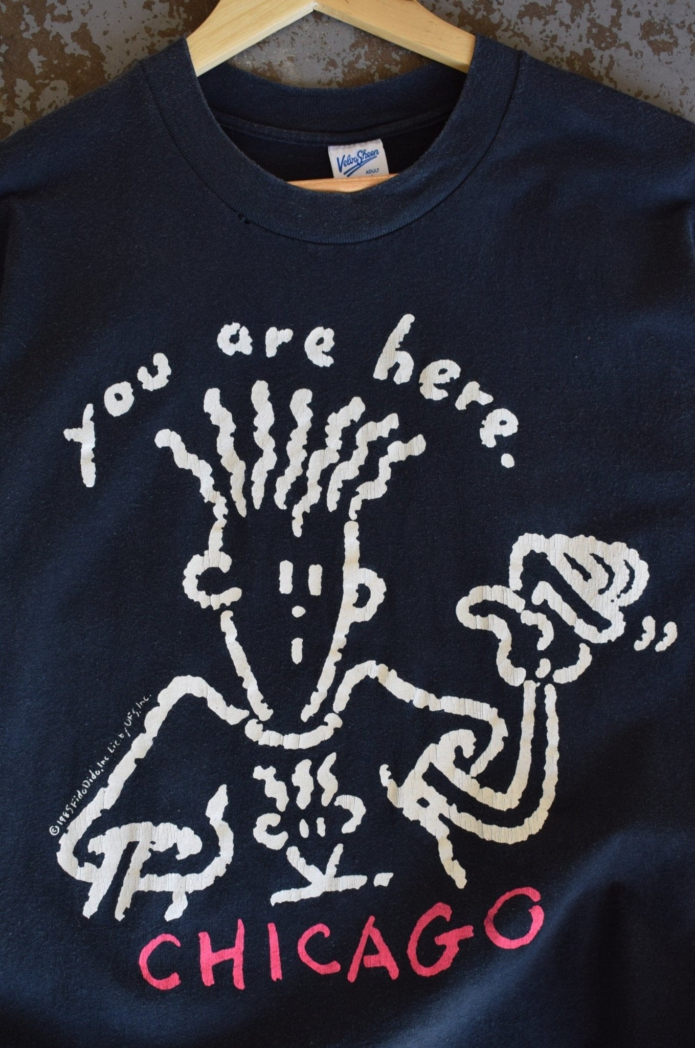 Vintage 1985 Chicago 'You Are Here' Tee (M) - Retrospective Store