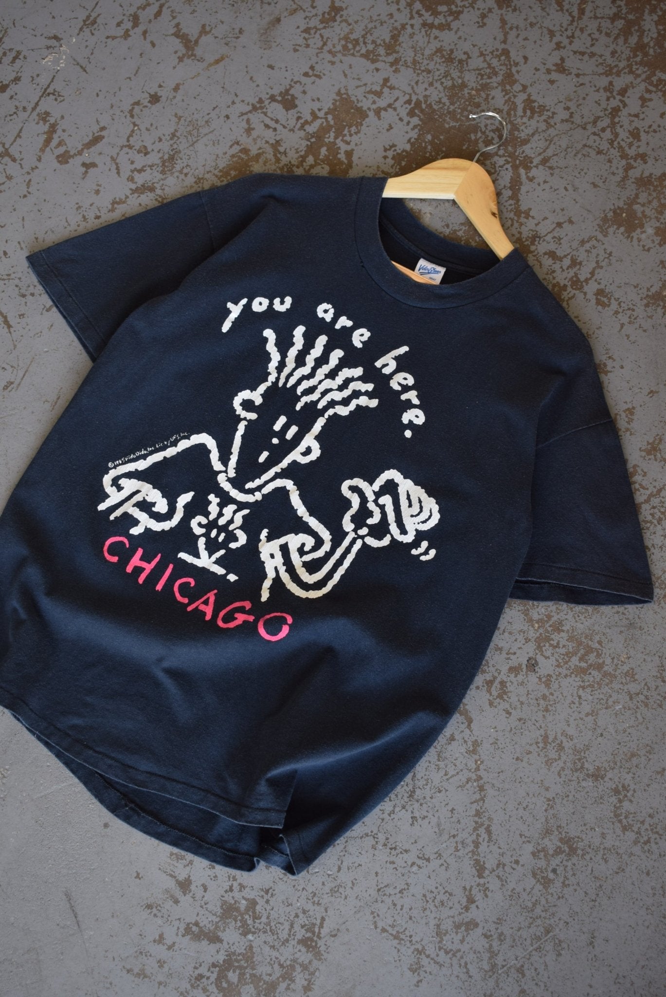 Vintage 1985 Chicago 'You Are Here' Tee (M) - Retrospective Store