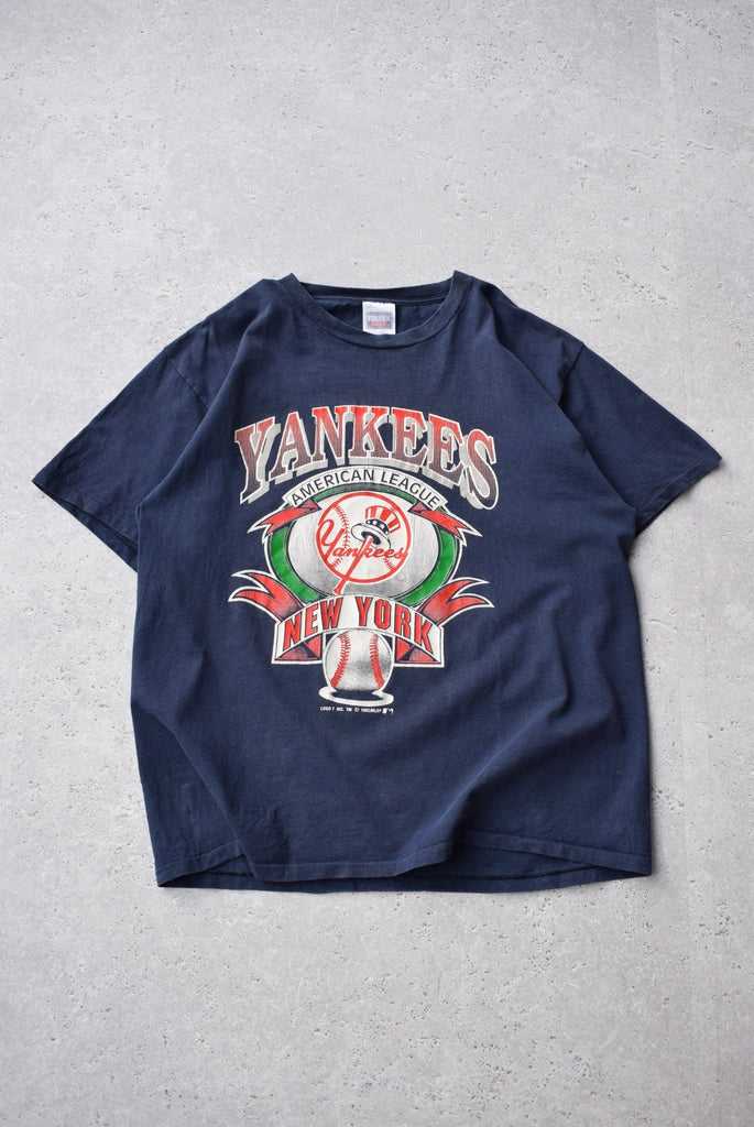 Vintage 1992 MLB New York Yankees Tee (L/XL) - Retrospective Store