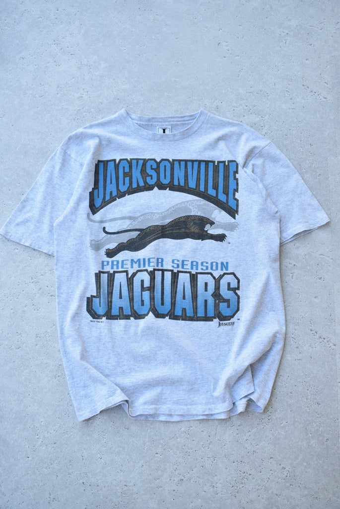 Vintage 1992 NFL Jacksonville Jaguars Premier Season Tee (L) - Retrospective Store