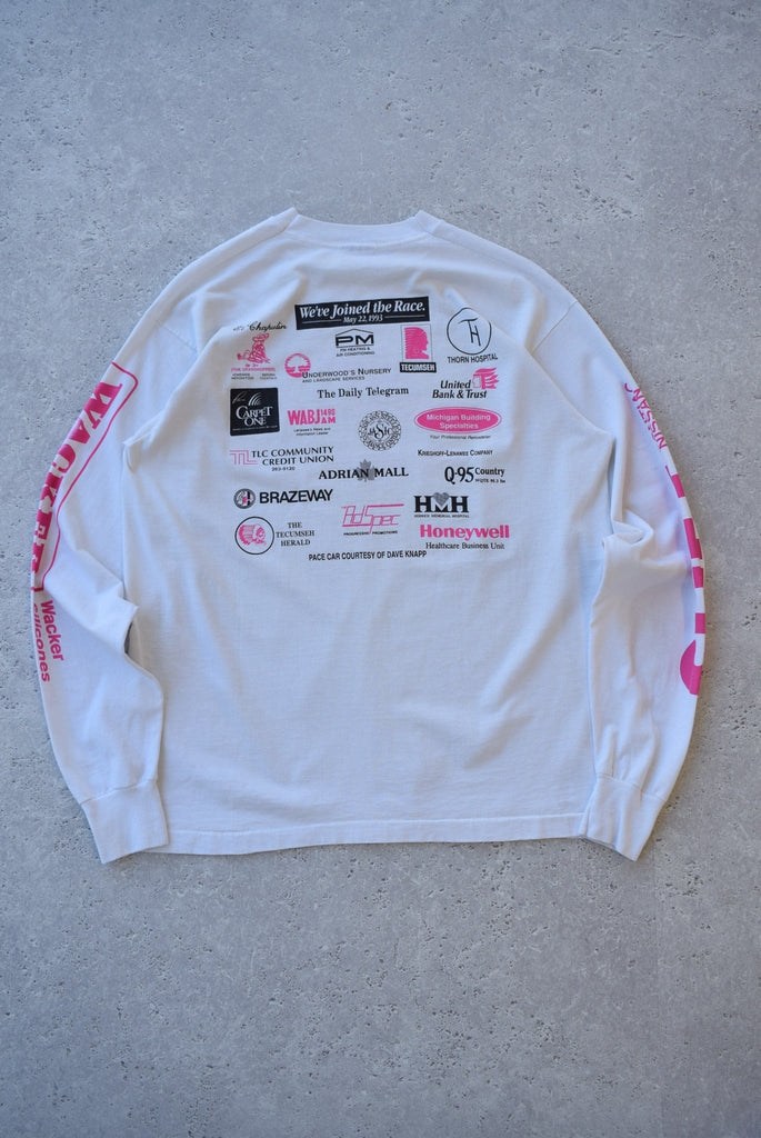Vintage 1993 Bixby Run For Health Long Sleeve Tee (L) - Retrospective Store