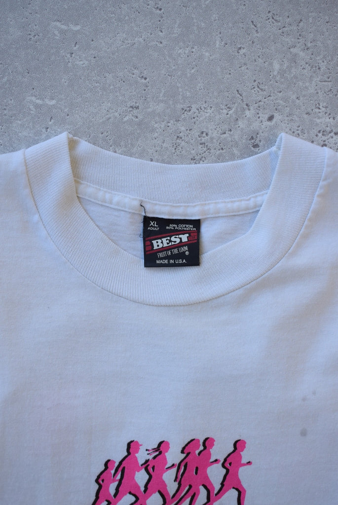 Vintage 1993 Bixby Run For Health Long Sleeve Tee (L) - Retrospective Store
