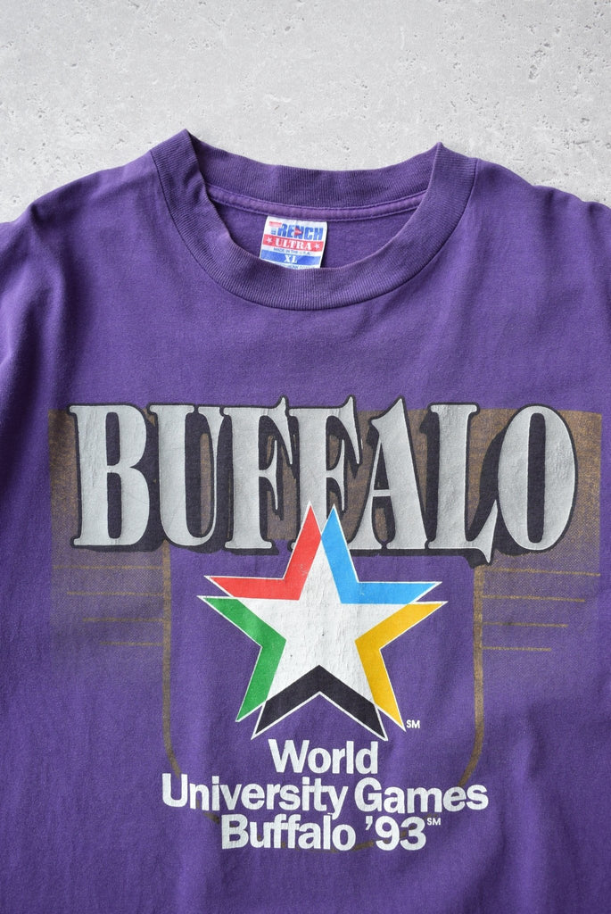 Vintage 1993 World University Games Buffalo Tee (L/XL) - Retrospective Store