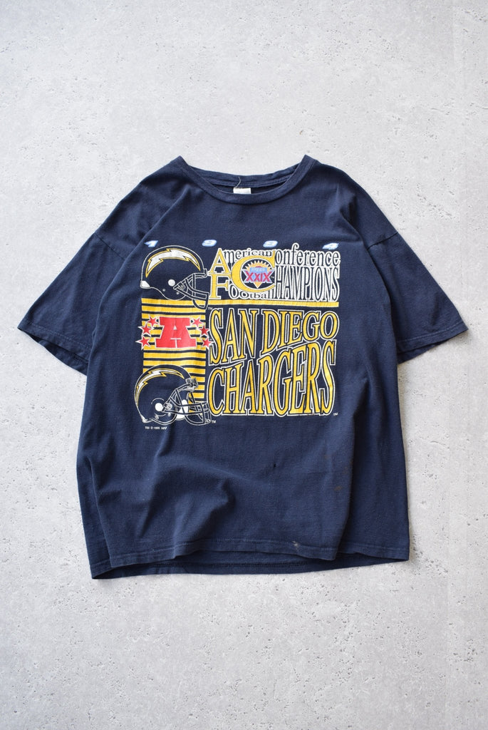 Vintage 1994 NFL San Diego Chargers Superbowl XXIX Tee (L) - Retrospective Store