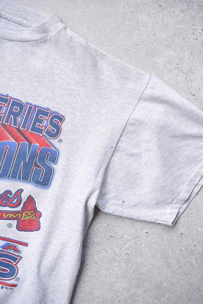 Vintage 1995 MLB Atlanta Braves World Series Champions Tee (L) - Retrospective Store