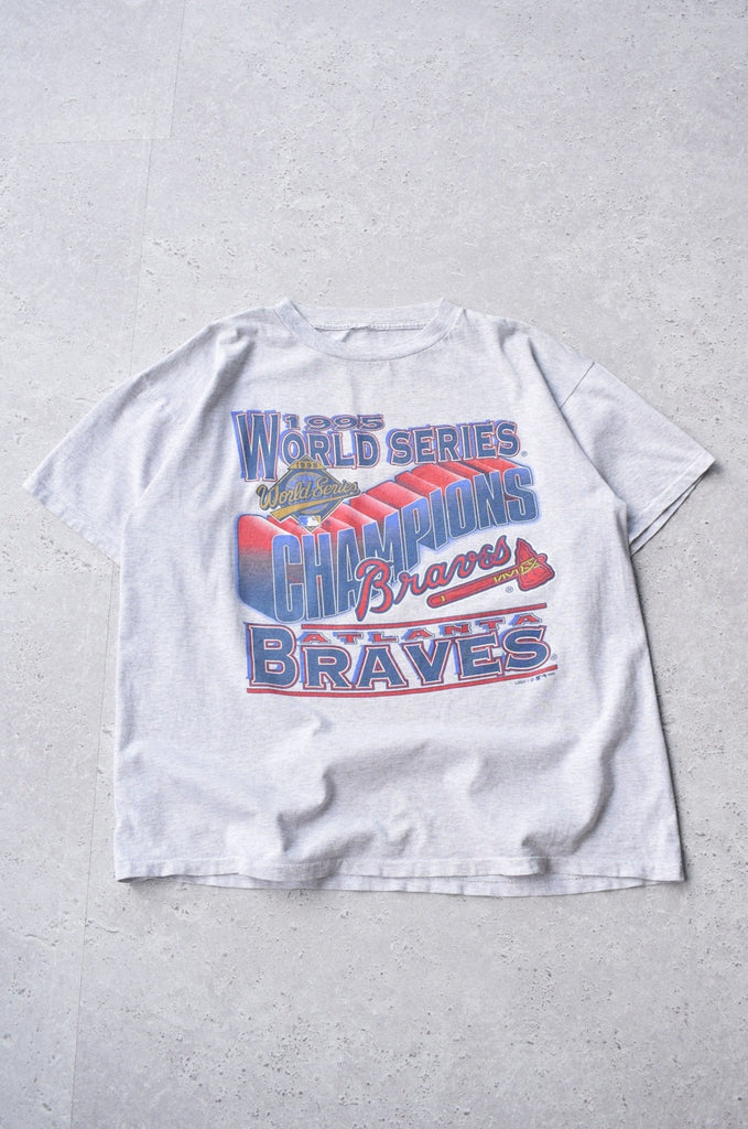 Vintage 1995 MLB Atlanta Braves World Series Champions Tee (L) - Retrospective Store