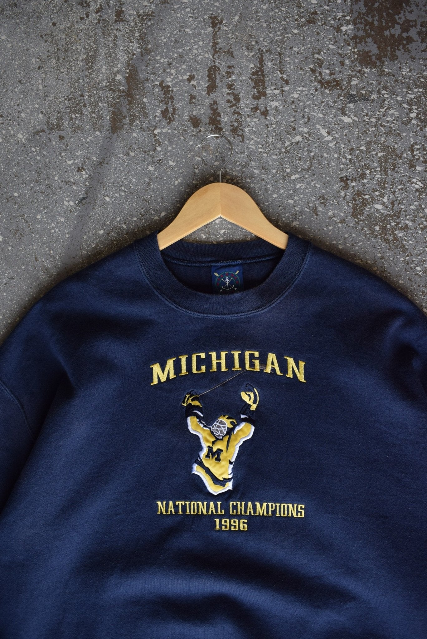 Vintage 1996 Michigan State National Champions Embroidered Crewneck (XXL) - Retrospective Store