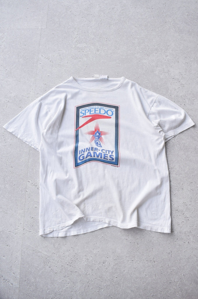 Vintage 1996 Speedo Inner-City Games Tee (XL) - Retrospective Store