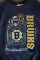 Vintage 1996 Warner Bros. Taz x NHL Boston Bruins Tee (L) - Retrospective Store