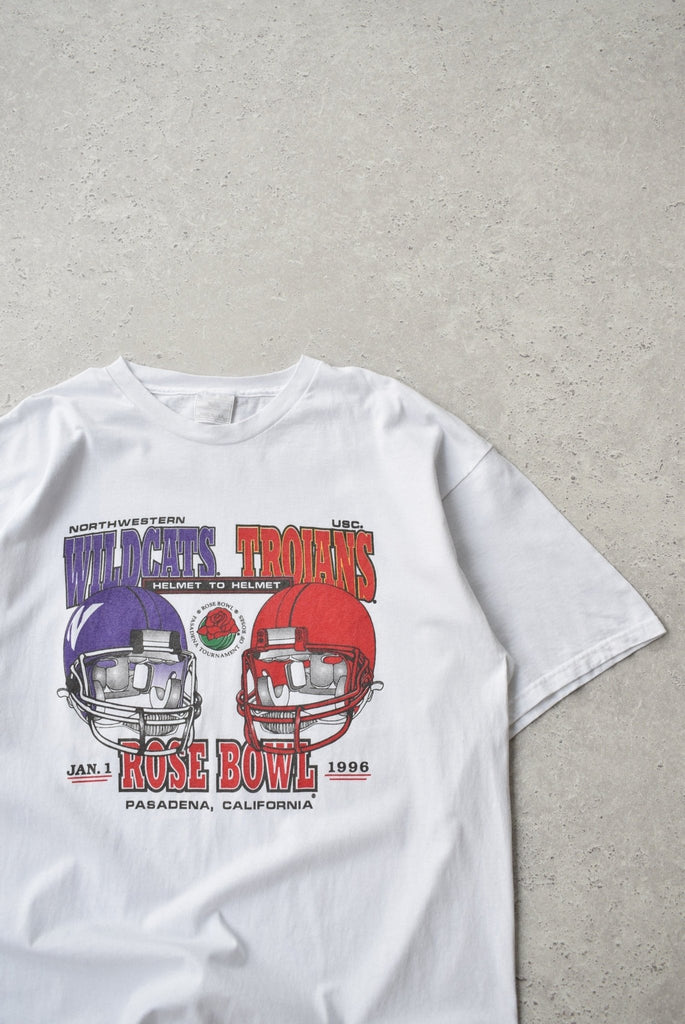 Vintage 1996 Wildcats vs Trojans Rose Bowl Tee (XXL) - Retrospective Store