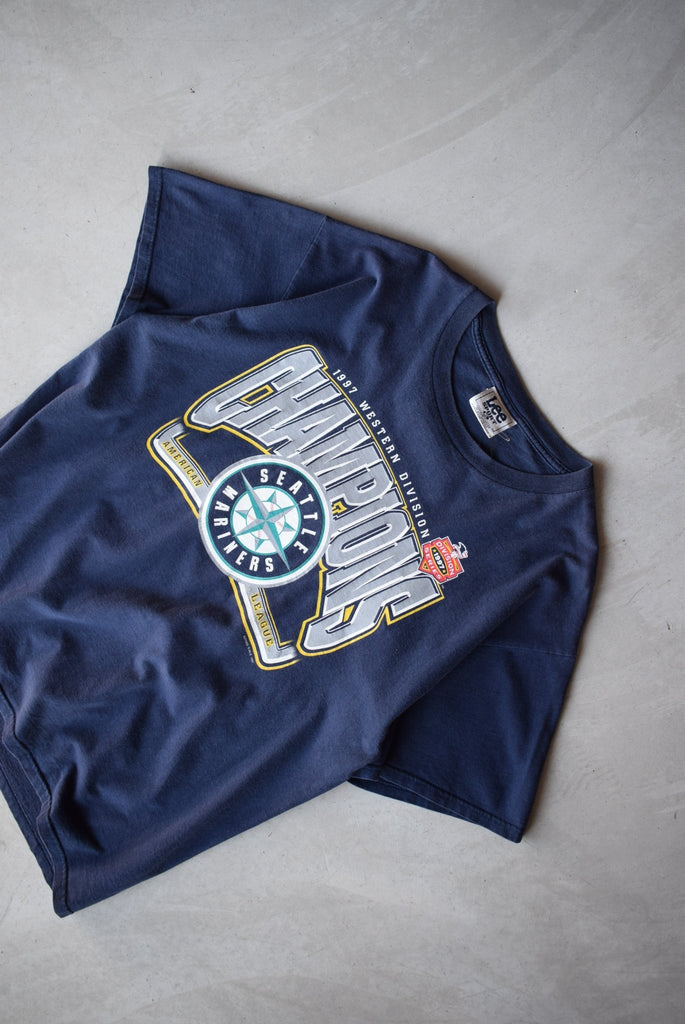 Vintage 1997 MLB Seattle Mariners Champions Tee (XL) - Retrospective Store