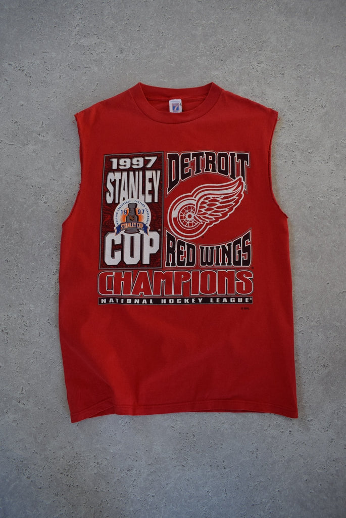 Vintage 1997 NHL Detroit Red Wings Stanley Cup Champions Tank (L) - Retrospective Store