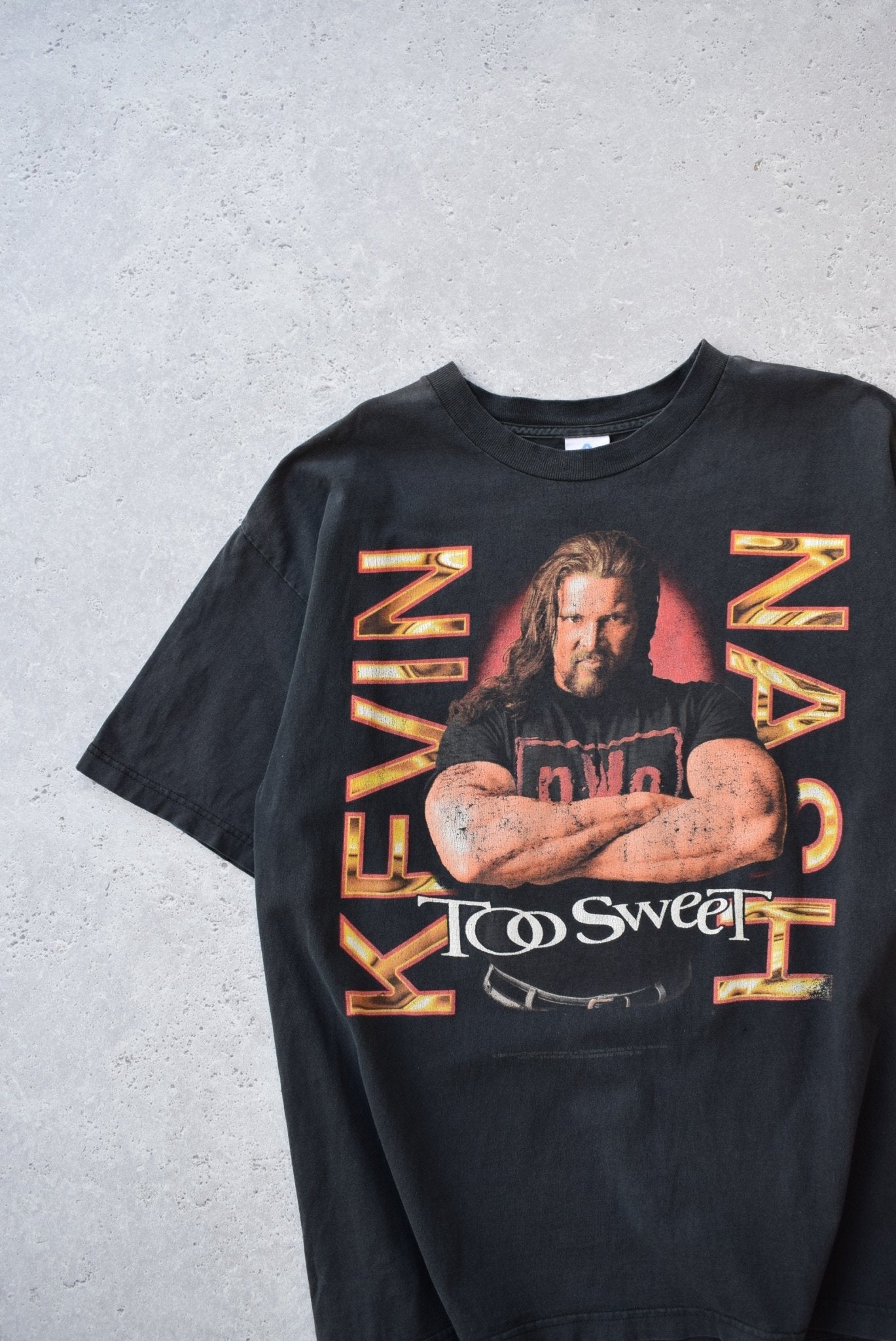 Vintage 1998 WCW 'Too Sweet' Kevin Nash Tee (XL) - Retrospective Store