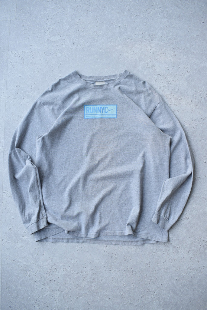 Vintage 2002 Nike New York City Marathon Long Sleeve Tee (L) - Retrospective Store