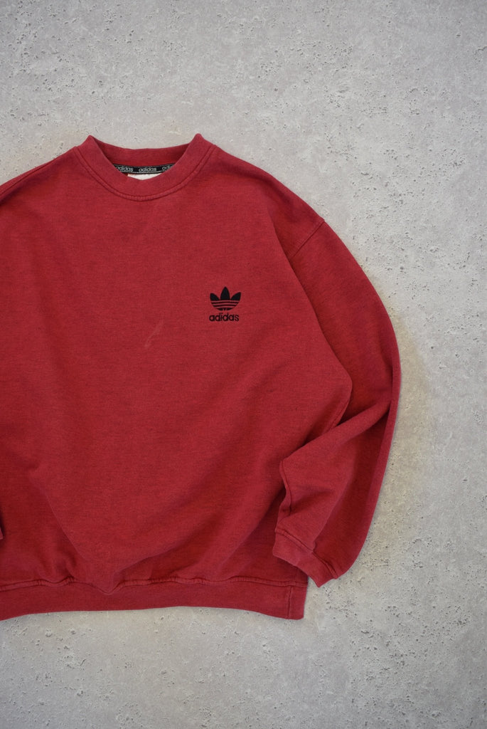 Vintage 90s Adidas Classic Logo Embroidered Sweater (M) - Retrospective Store