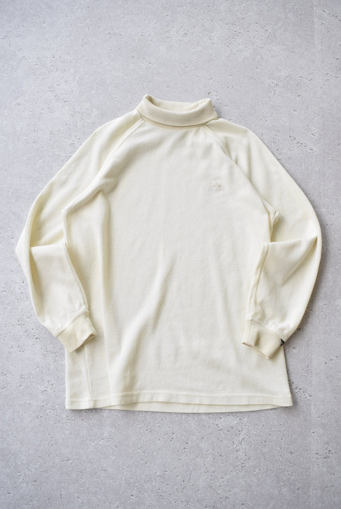 Vintage 90s Adidas Classic Logo Turtleneck Sweater (L) - Retrospective Store