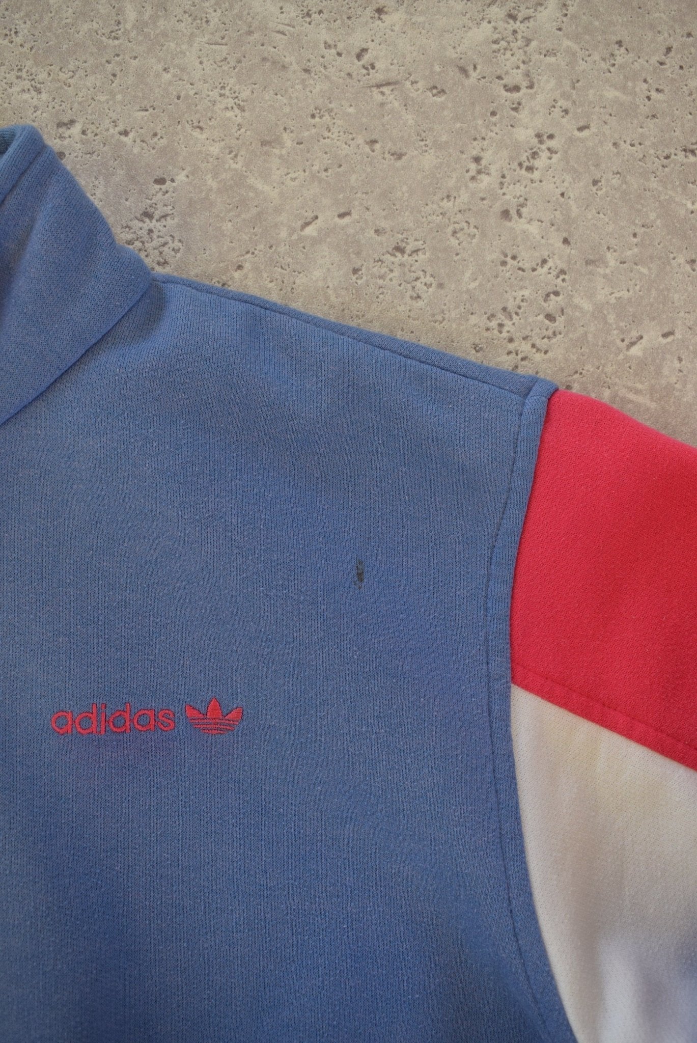 Vintage 90s Adidas Embroidered Fill Zip Sweater (S) - Retrospective Store