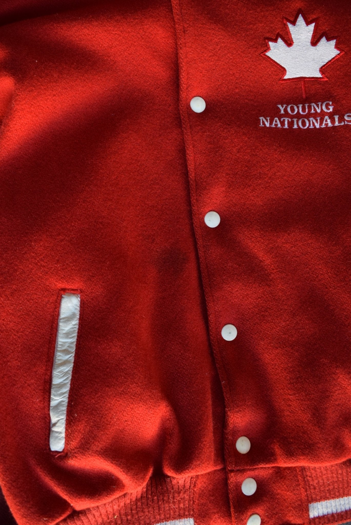 Vintage 90s Canada Young Nationals Varsity Jacket (S) - Retrospective Store