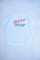 Vintage 90s D.A.R.E Drugs & Violence Tee (L/XL) - Retrospective Store
