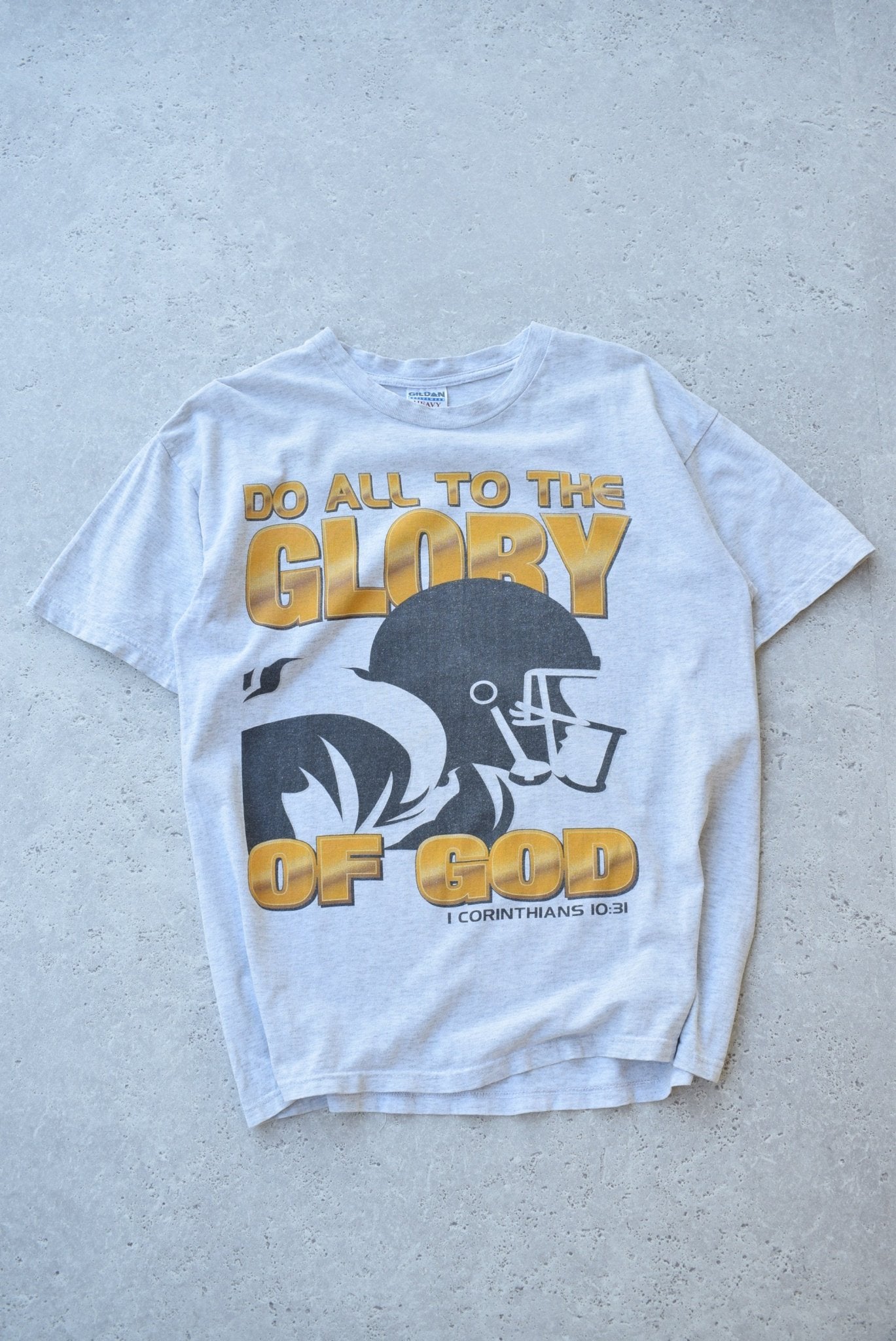 Vintage 90s 'Do All To The Glory Of God' Tee (L) - Retrospective Store