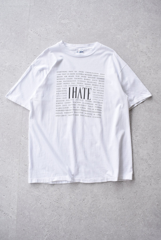Vintage 90s I Hate Everything Tee (XL) - Retrospective Store