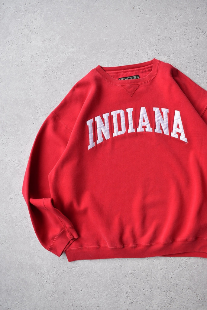 Vintage 90s Indiana University Embroidered Sweater (XL) - Retrospective Store
