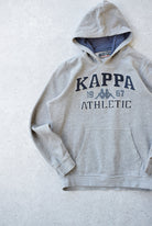 Vintage 90s Kappa Athletic Embroidered Hoodie (M) - Retrospective Store