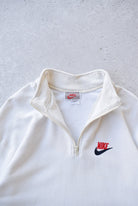 Vintage 90s Nike Classic Logo Embroidered 1/4 Zip Sweater (XXL) - Retrospective Store