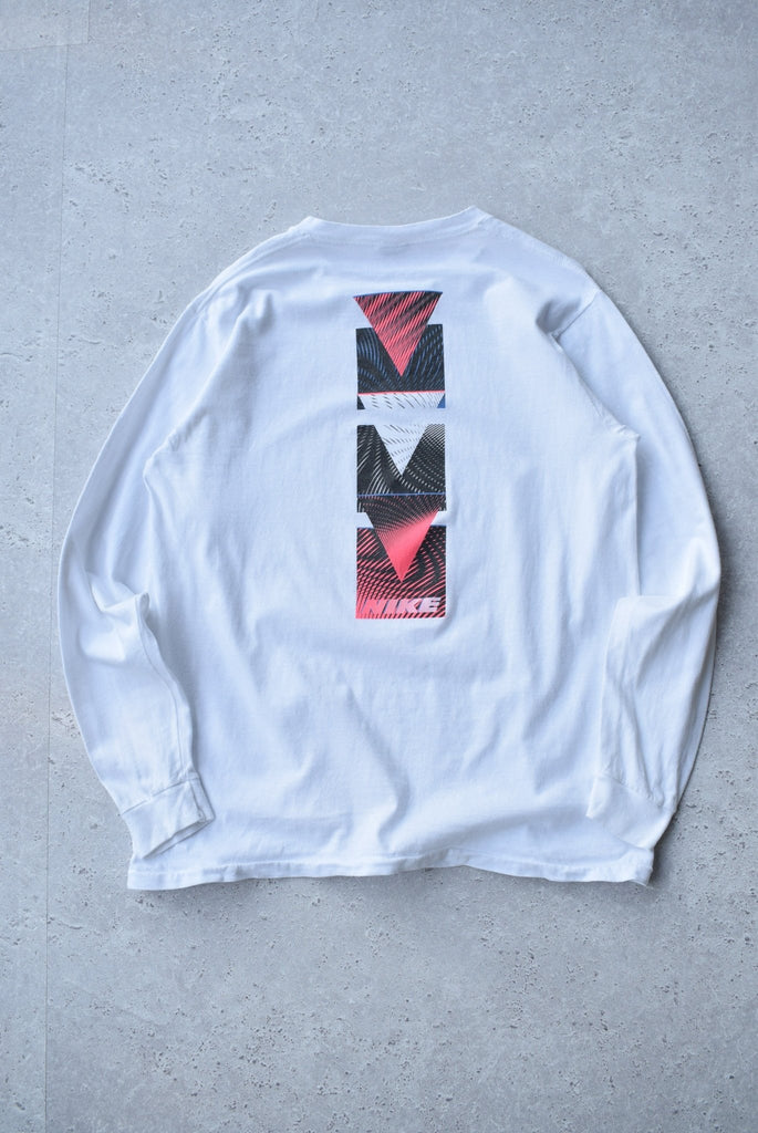 Vintage 90s Nike Spellout Long Sleeve Tee (L) - Retrospective Store