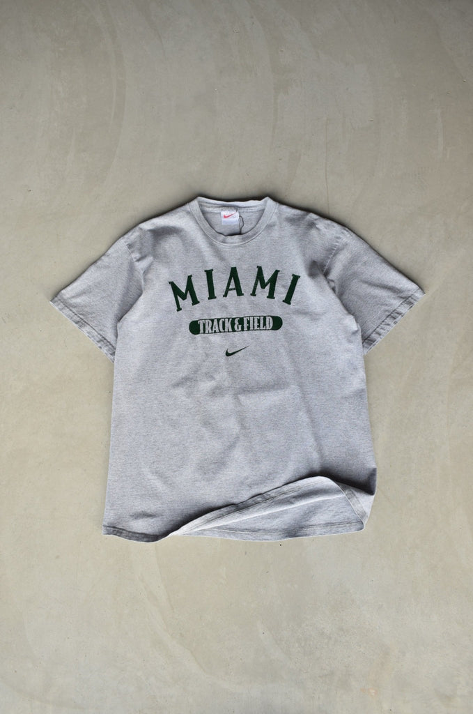 Vintage 90s Nike x Miami Track & Field Tee (L) - Retrospective Store