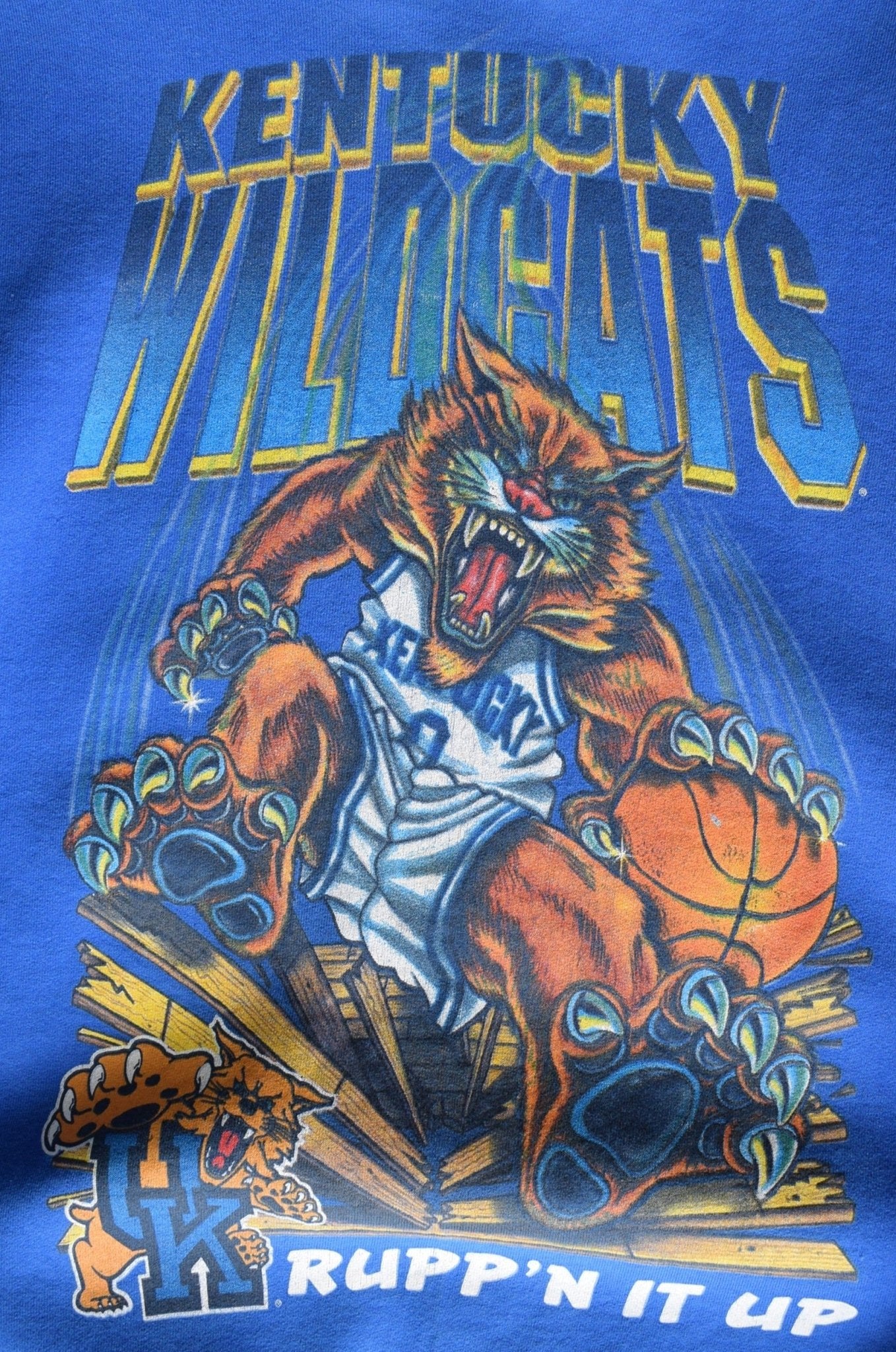 Vintage 90s Salem Sports x Kentucky Wildcats Basketball Crewneck (XL) - Retrospective Store