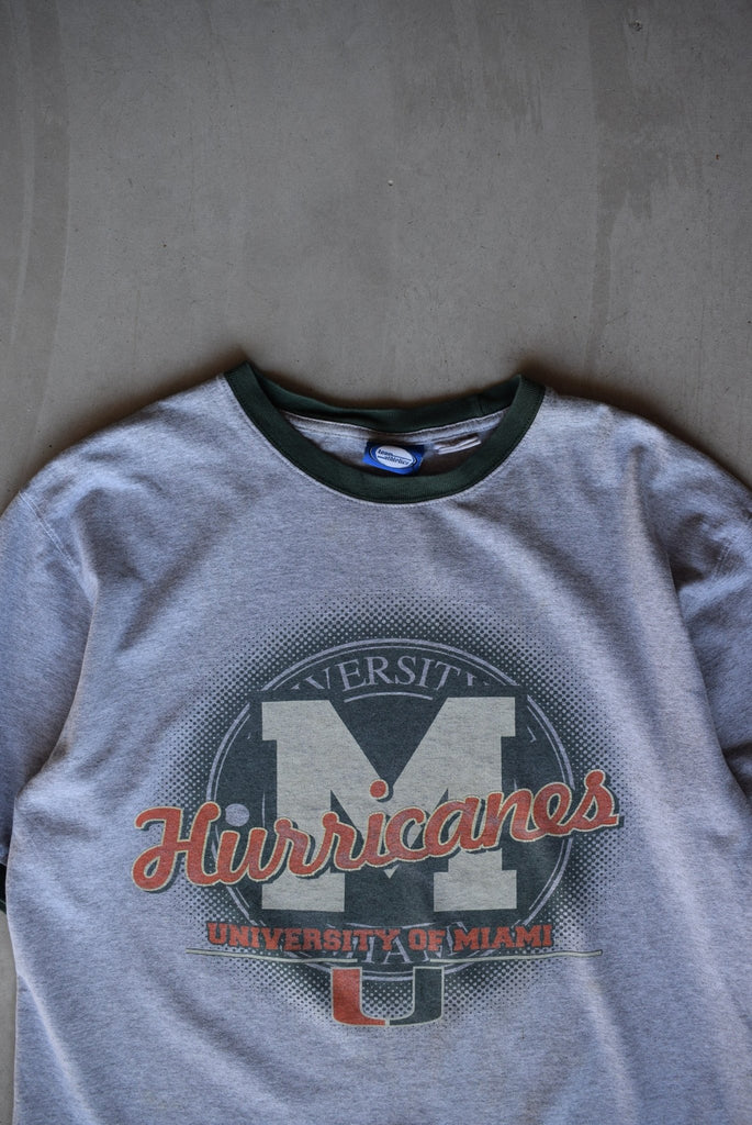Vintage 90s University of Miami Tee (M/L) - Retrospective Store