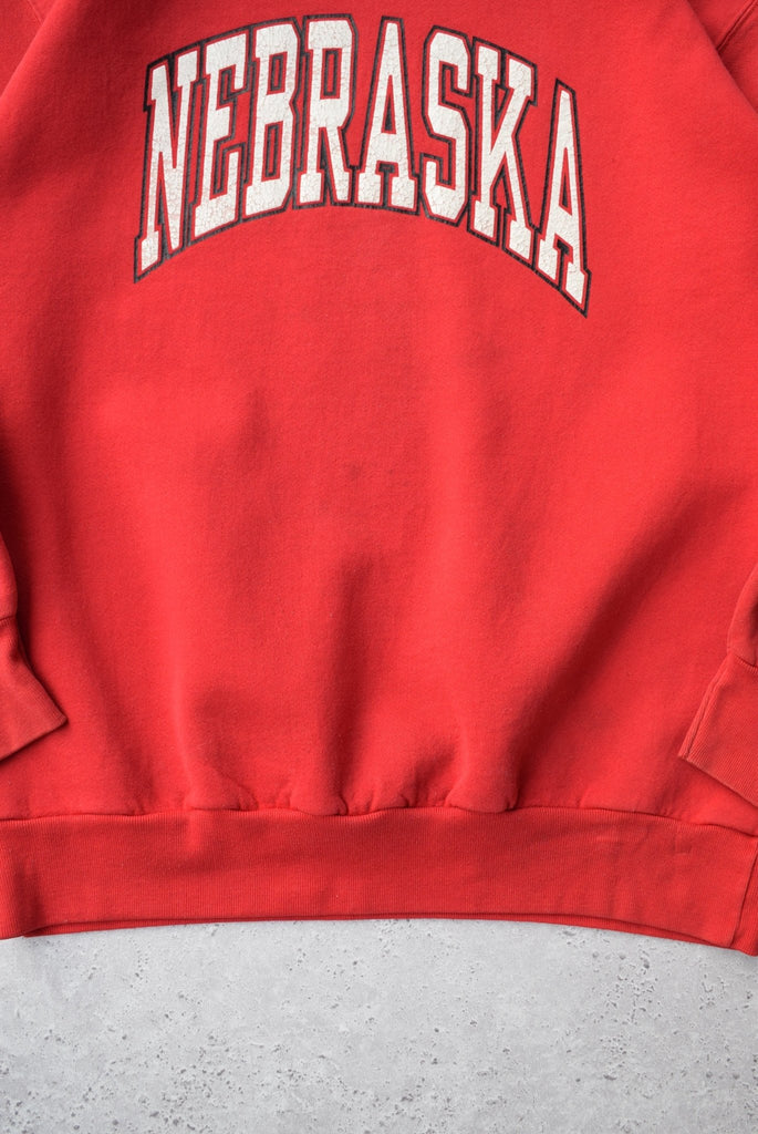 Vintage 90s University of Nebraska Spellout Sweater (XL) - Retrospective Store