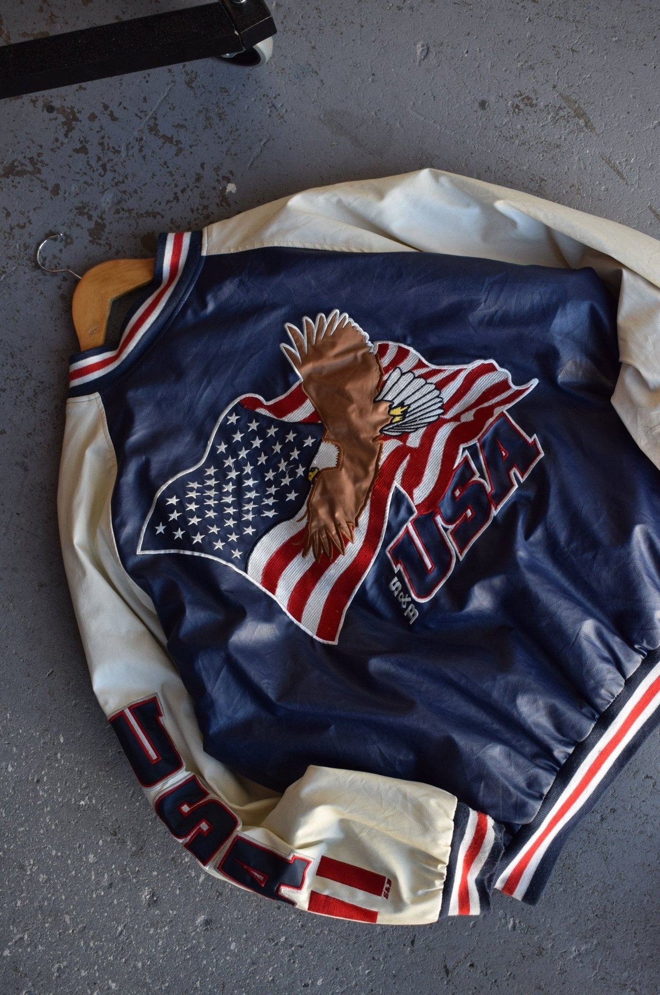 Vintage 90s USA Varsity Jacket (XL/XXL) - Retrospective Store