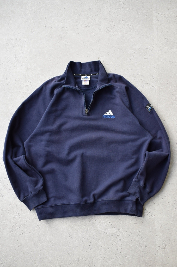 Vintage Adidas Classic Logo 1/4 Zip Sweater (M) - Retrospective Store