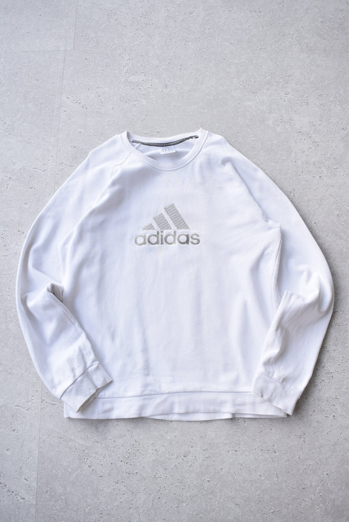 Vintage Adidas Embroidered Spellout Sweater (L) - Retrospective Store