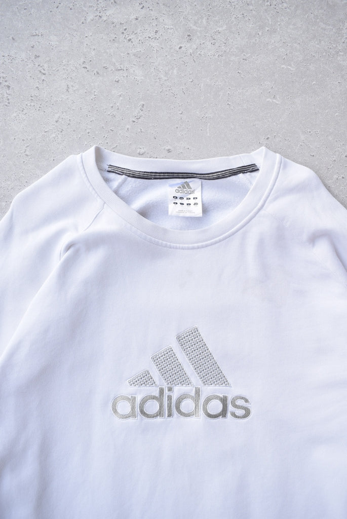 Vintage Adidas Embroidered Spellout Sweater (L) - Retrospective Store
