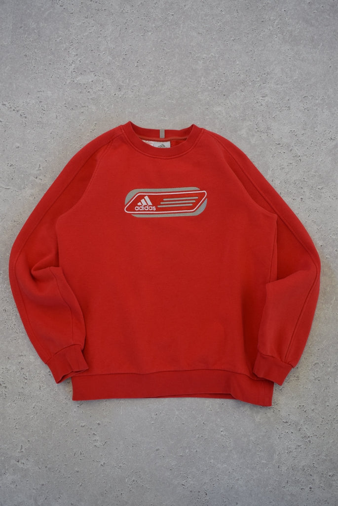 Vintage Adidas Embroidered Spellout Sweater (S) - Retrospective Store