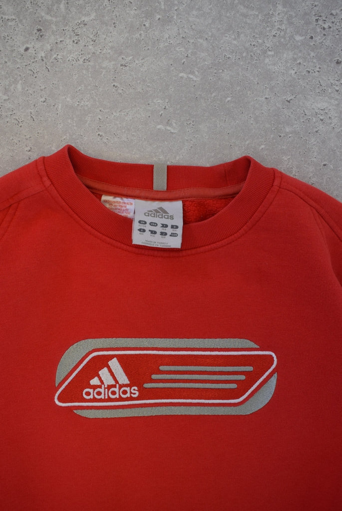 Vintage Adidas Embroidered Spellout Sweater (S) - Retrospective Store