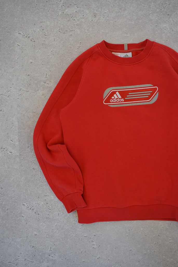 Vintage Adidas Embroidered Spellout Sweater (S) - Retrospective Store