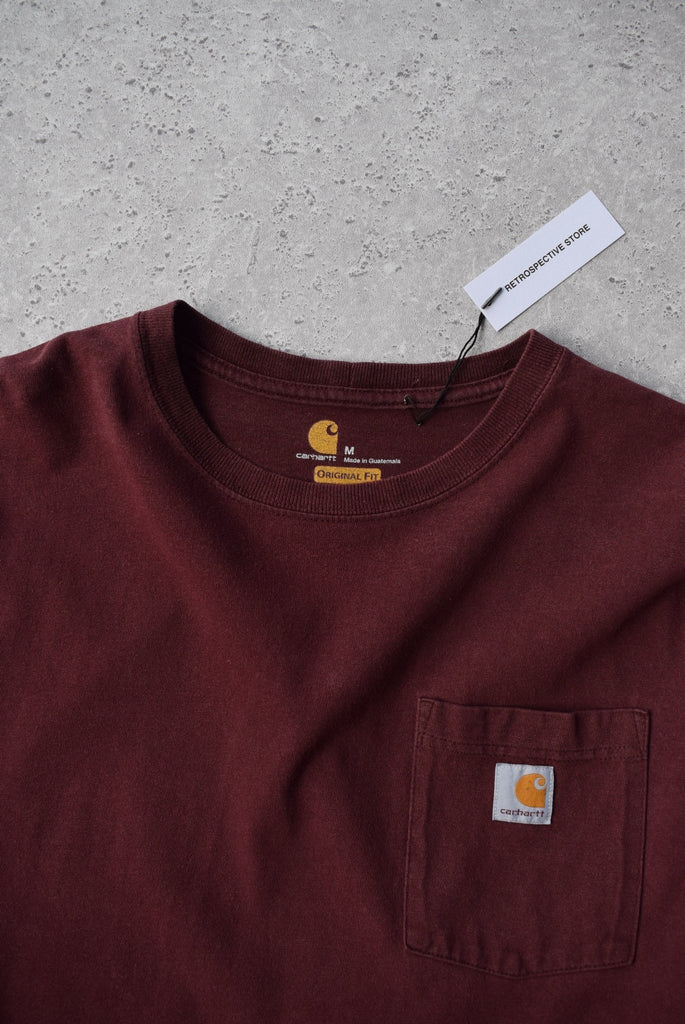 Vintage Carhartt Classic Logo Long Sleeve Tee (L) - Retrospective Store