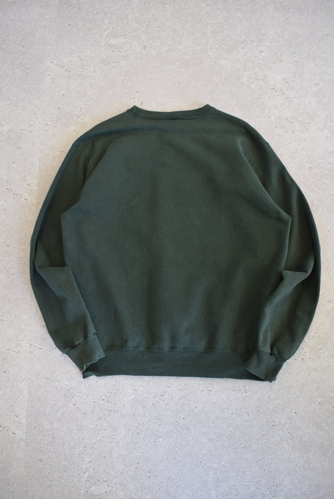 Vintage Champion Classic Logo Embroidered Sweater (XL) - Retrospective Store