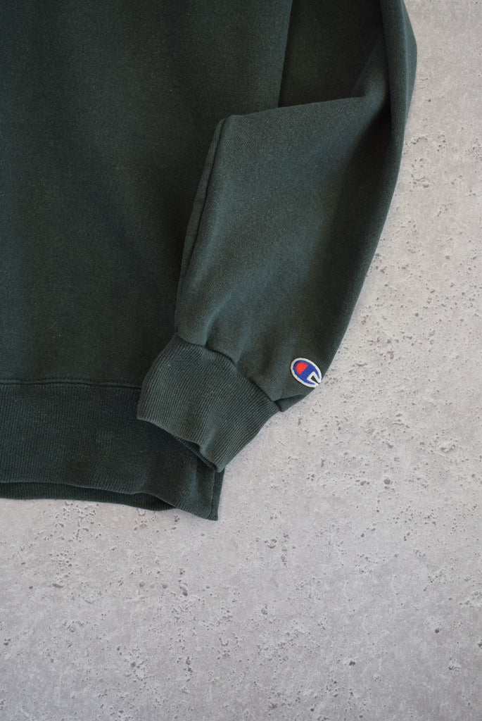 Vintage Champion Classic Logo Embroidered Sweater (XL) - Retrospective Store