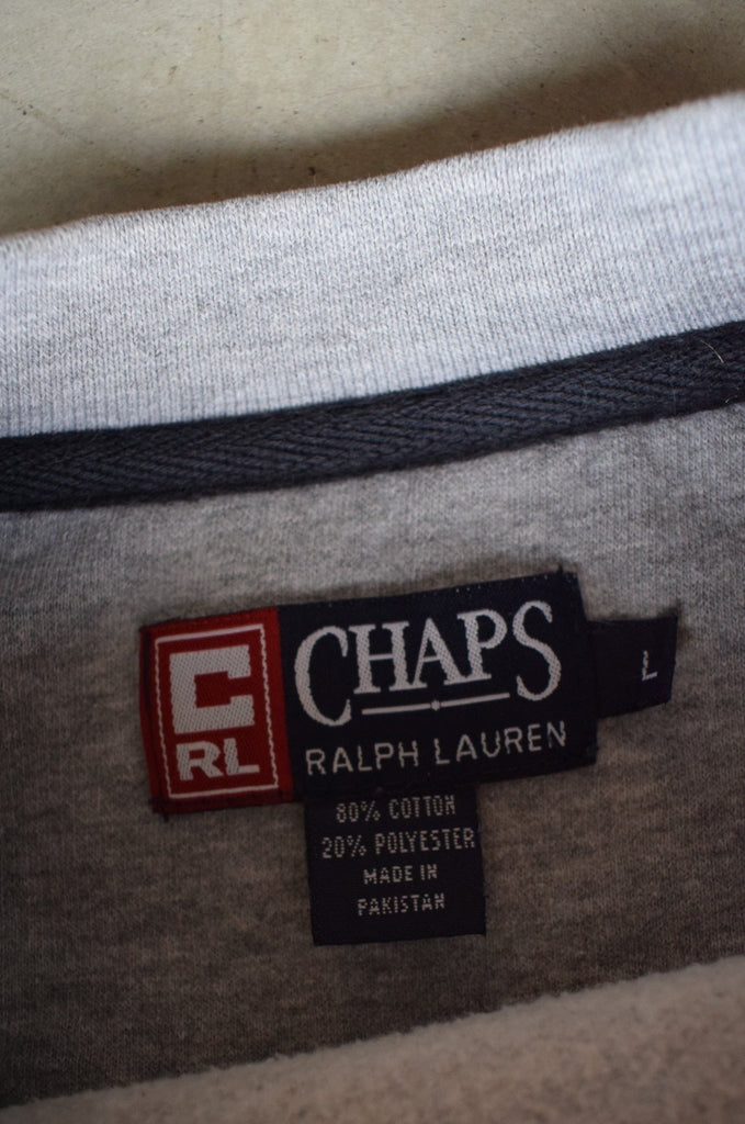 Vintage Chaps Ralph Lauren Embroidered Spellout Sweater (M/L) - Retrospective Store